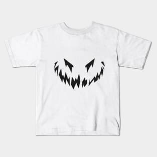 Smiling Pumpkin Devil Face 2 Kids T-Shirt